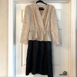 Vintage retro 1980s je petite dress